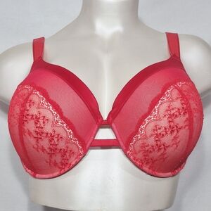 44DDD Curve Muse Plus Size Push Up Add 1‎ Cup Underwire Bra Red